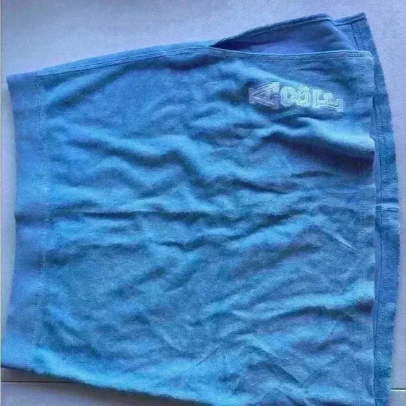 VTG Y2K Abercrombie & Fitch Baby Blue Terry Cloth Skirt Size M - Picture 5 of 9
